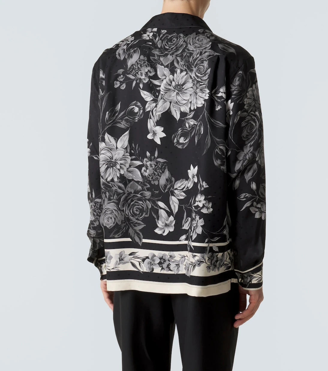 Dolce&Gabbana - Floral polka-dot silk shirt