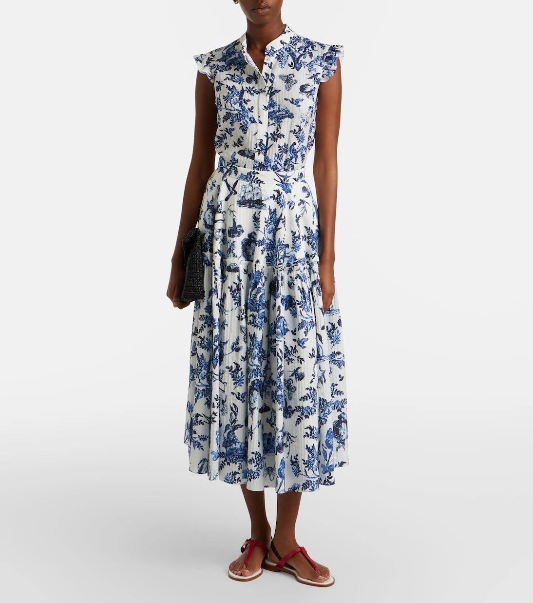 Erdem - Floral jacquard top