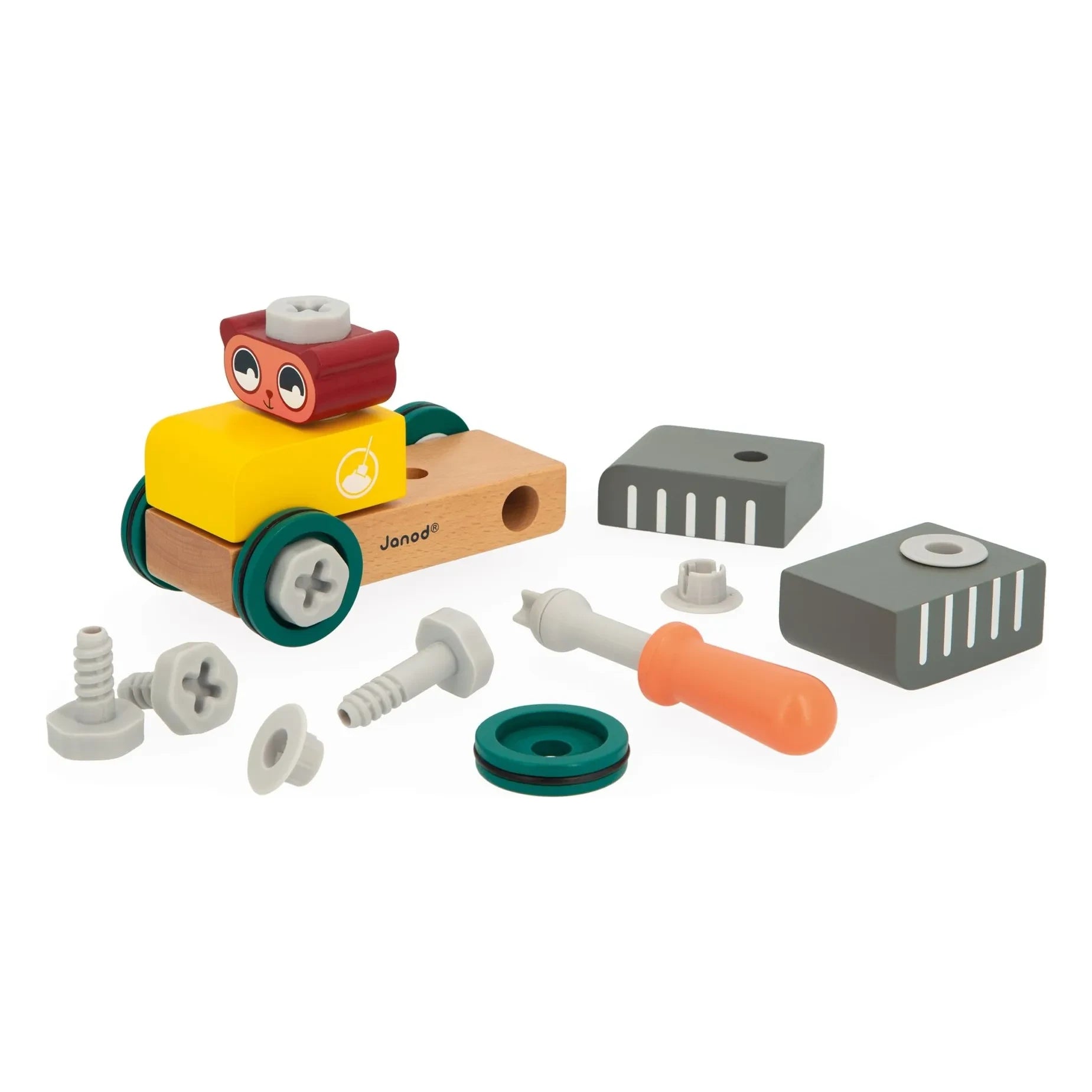 Janod - Bear tinkering car