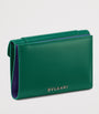 Green Leather Serpenti Forever Wallet