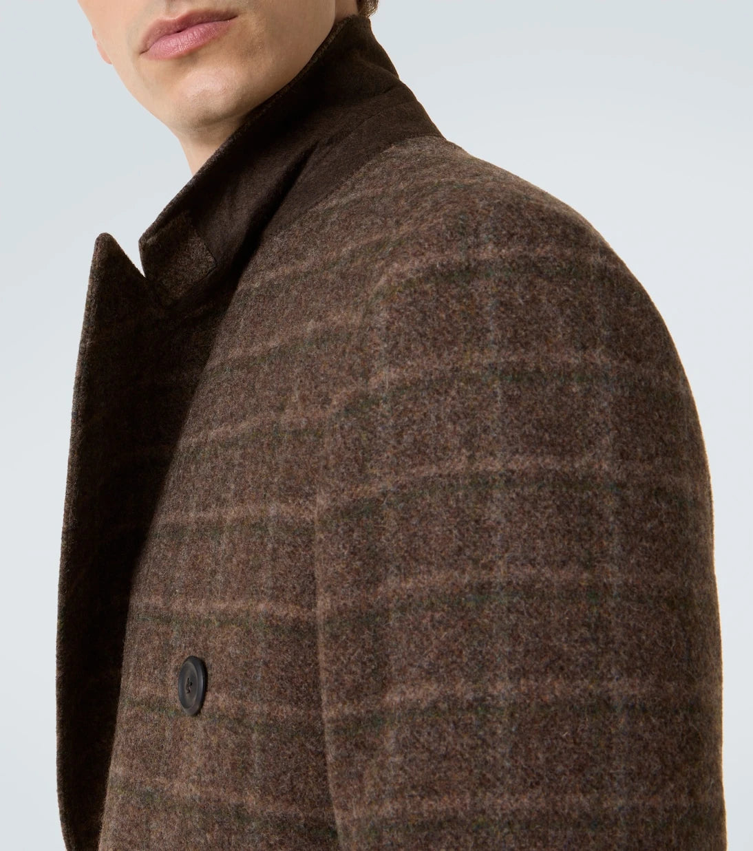 Our Legacy - Whale checked virgin wool coat