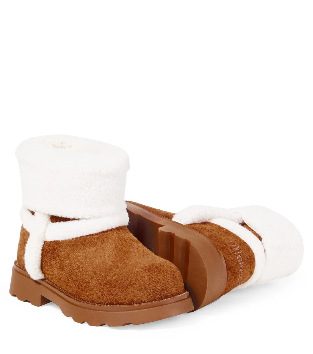 Monnalisa - Shearling-lined ankle boots
