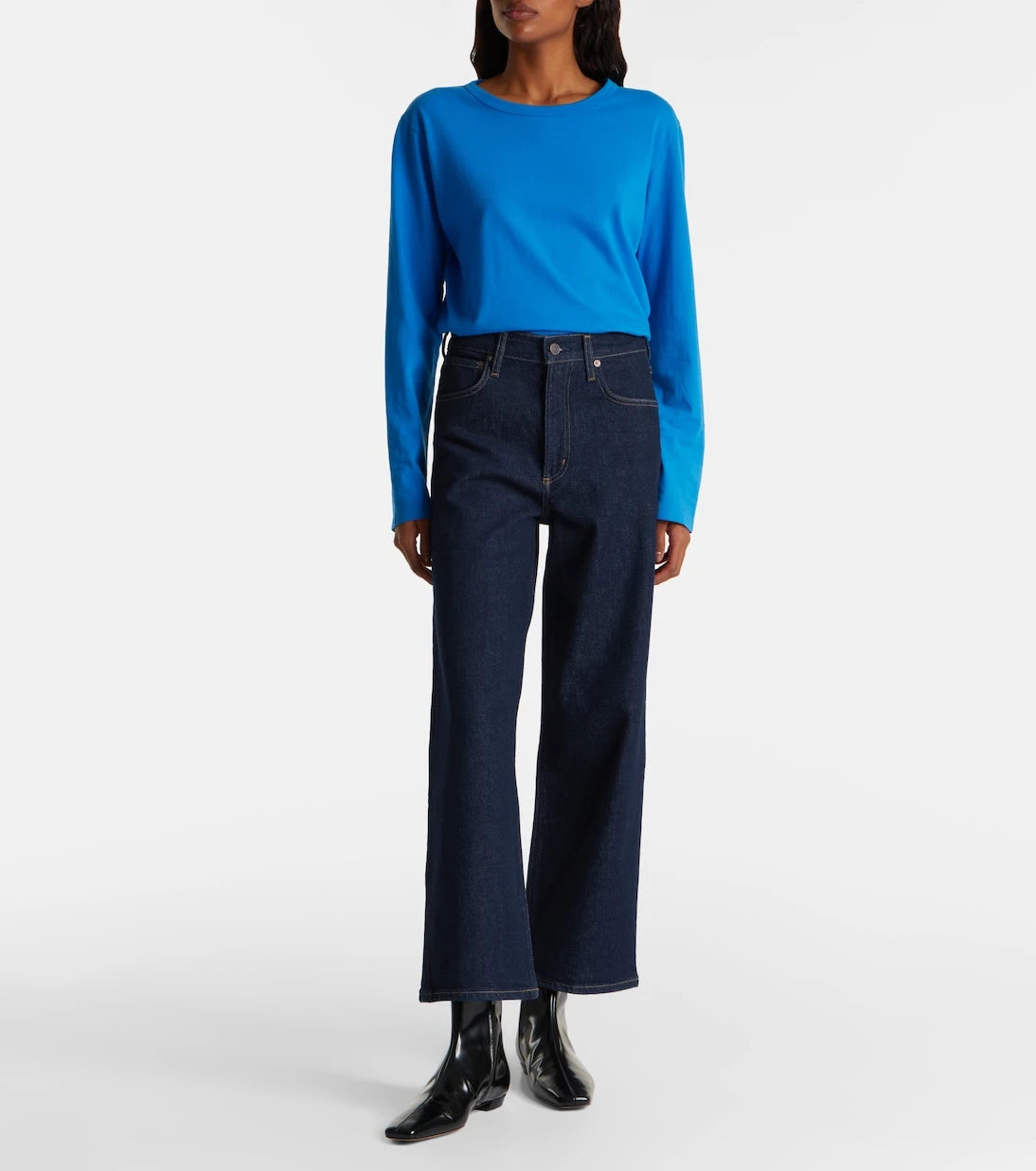 Agolde - Ren Crop high-rise wide-leg jeans