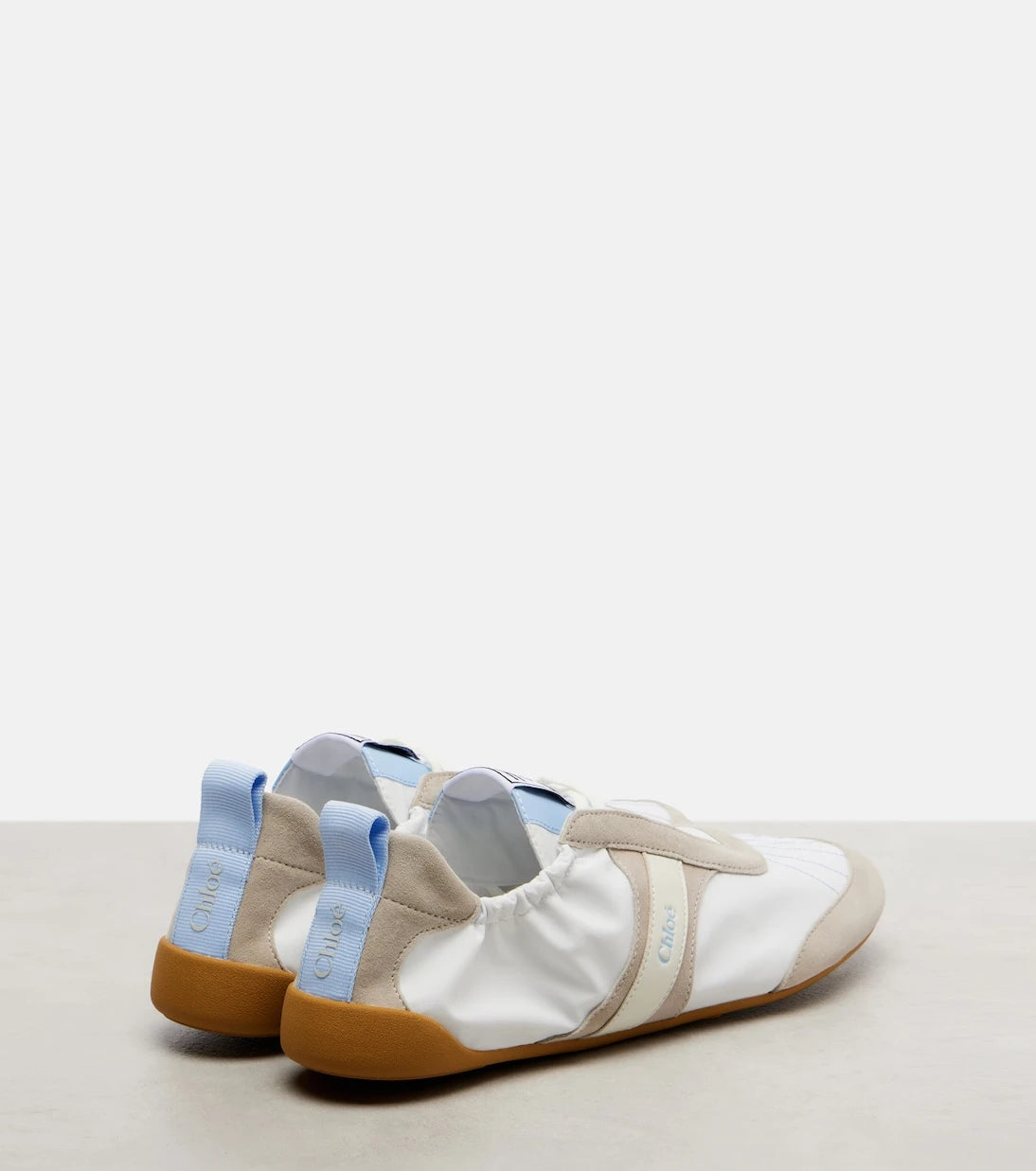 Chloé - Chloé Kick suede-trimmed sneakers