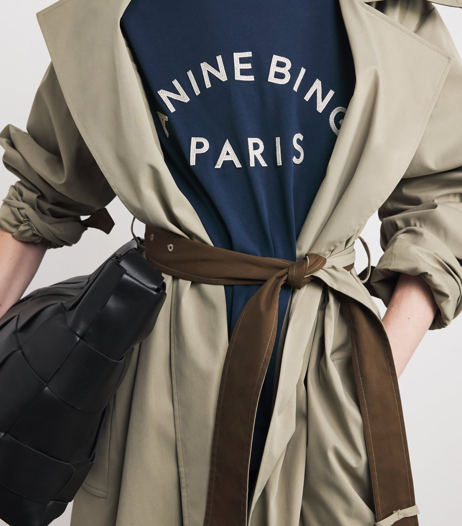 Blue Cotton Monogram T-Shirt