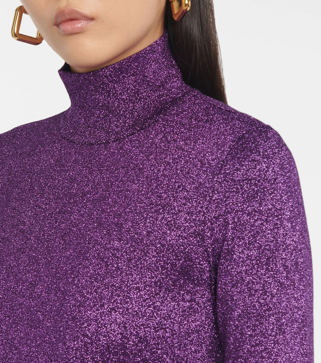Stella McCartney - Metallic turtleneck sweater