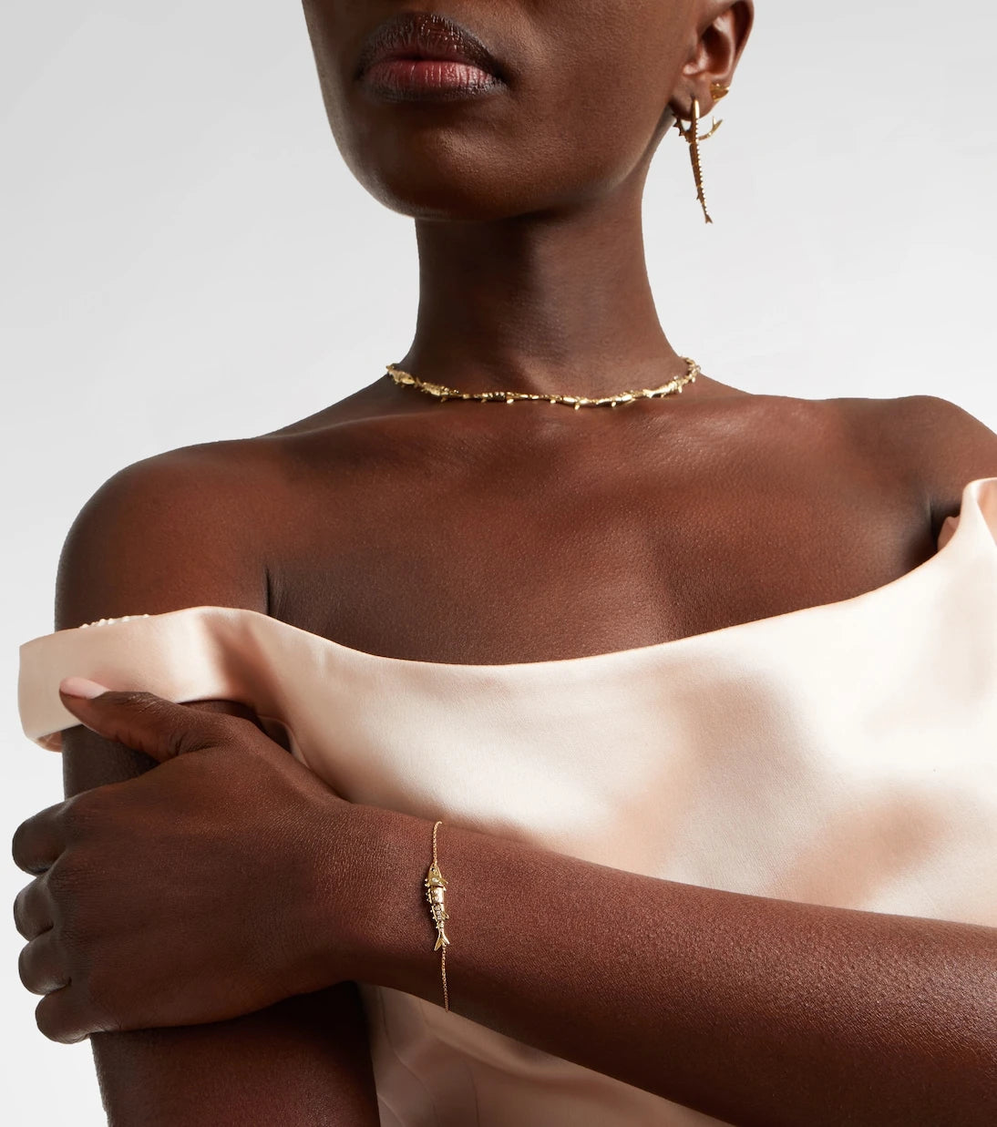 Yvonne Léon - Marlin 9kt gold chain bracelet with diamonds