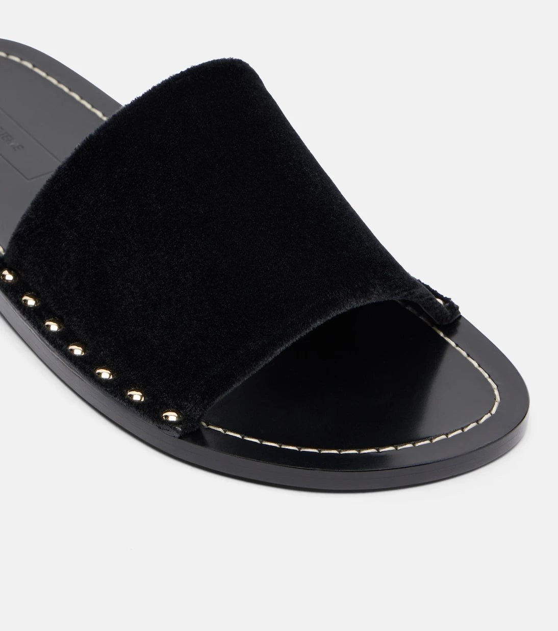 Toteme - Studded velvet slides