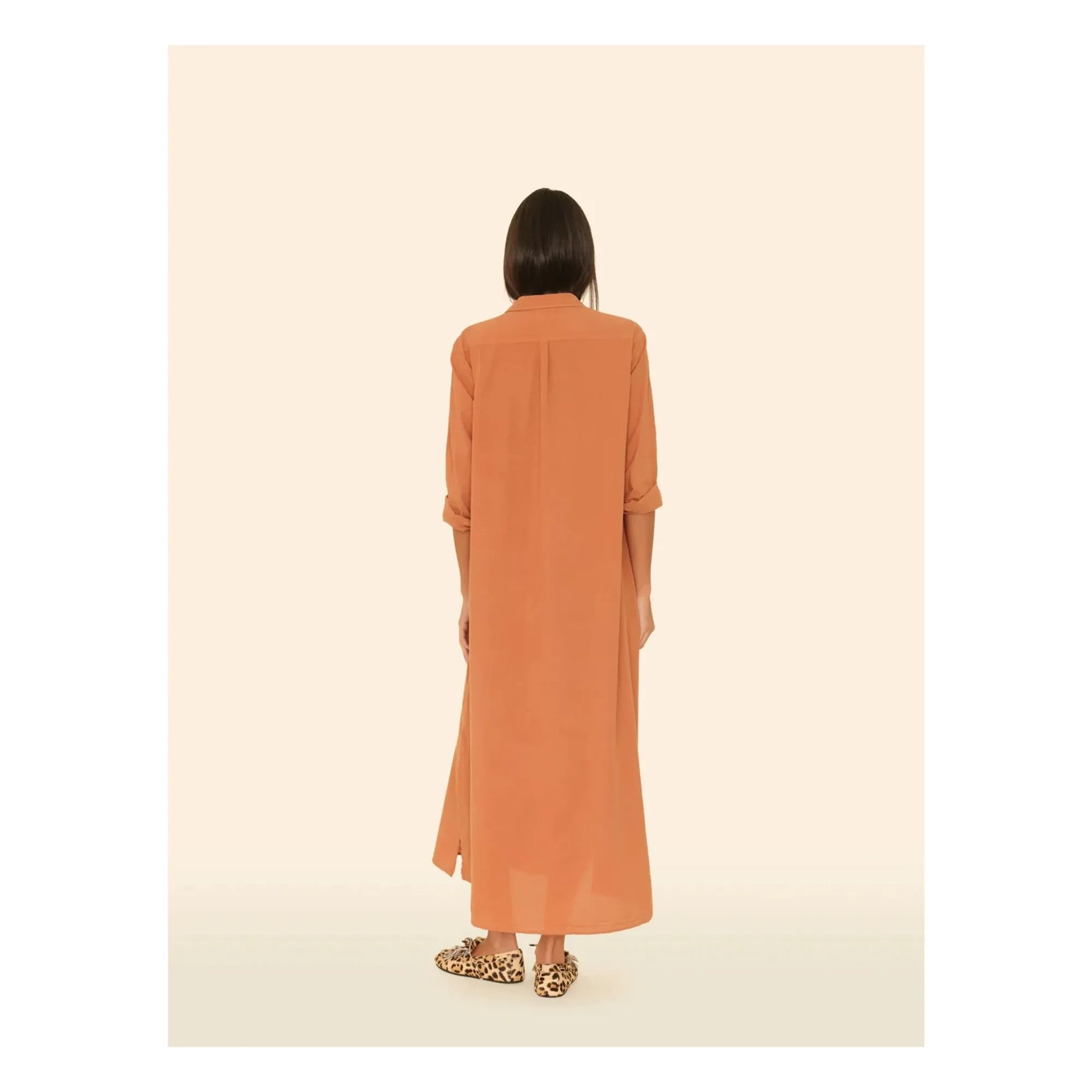 Xirena - Boden Cotton Poplin Dress | Pumpkin