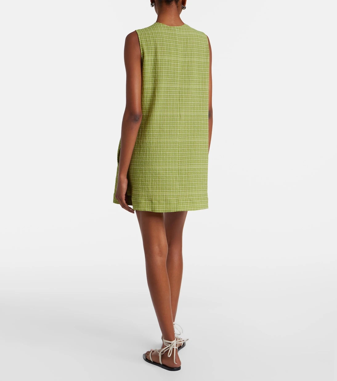 Asceno - Derya checked cotton minidress