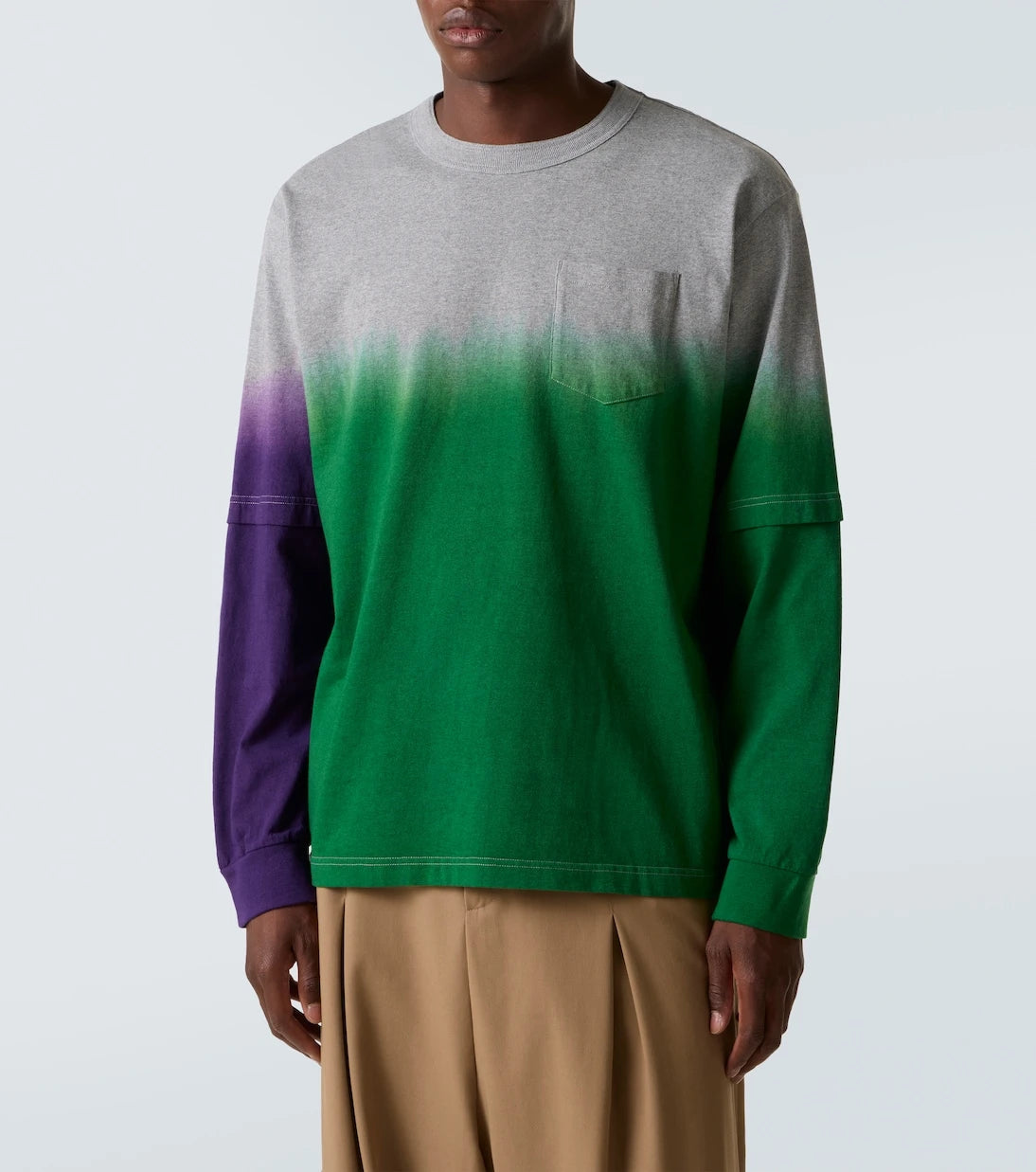 Sacai - Dyed cotton sweatshirt