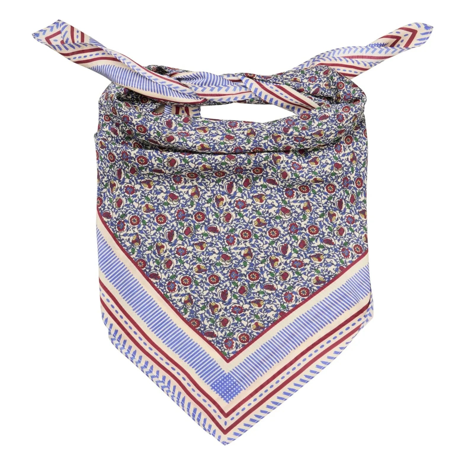 Becksöndergaard - Asfloria Cotton and Silk Scarf | Blue