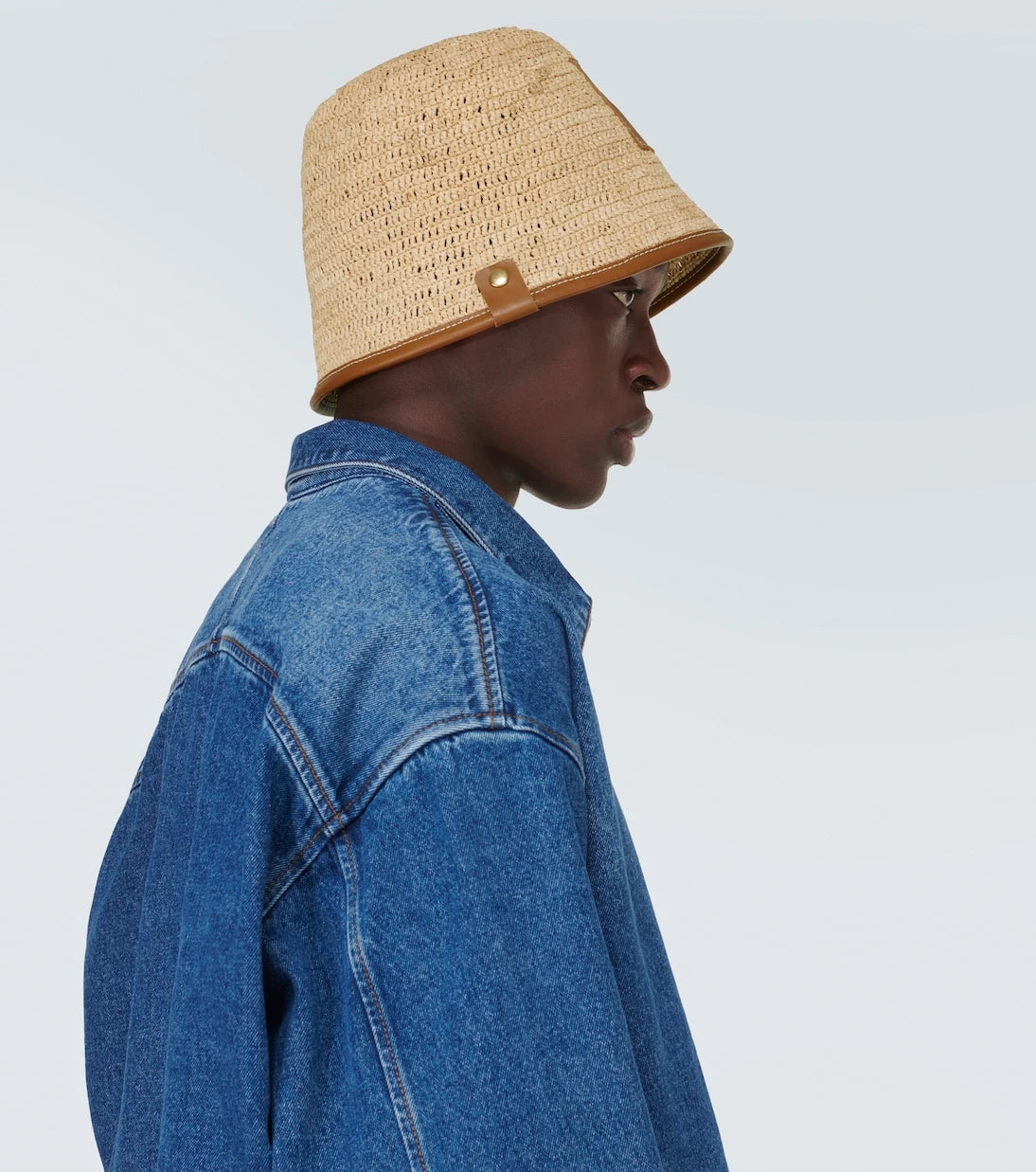 Jacquemus - Le Bob Soli rafya kova şapka