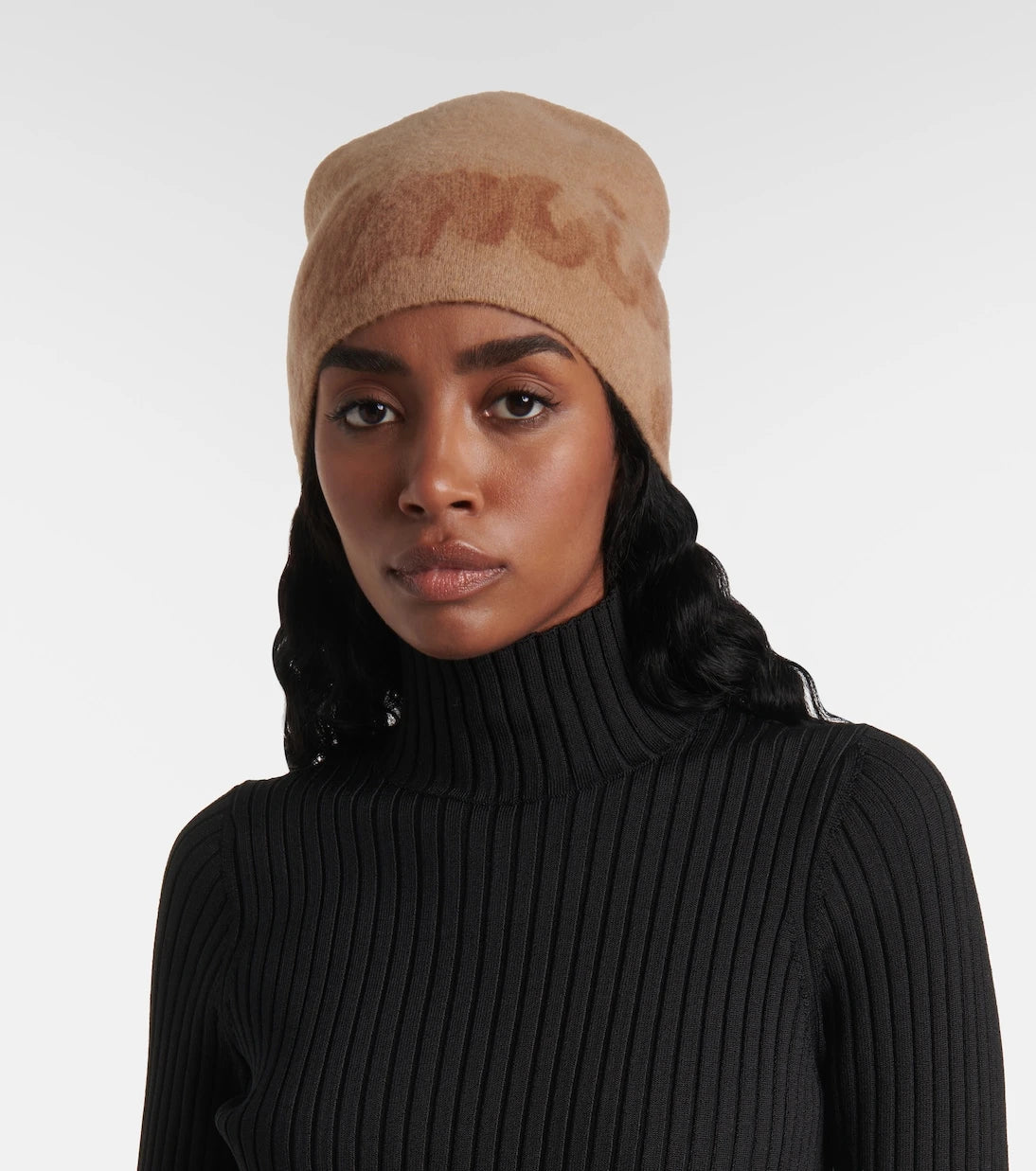 Balenciaga - Logo wool and cashmere beanie