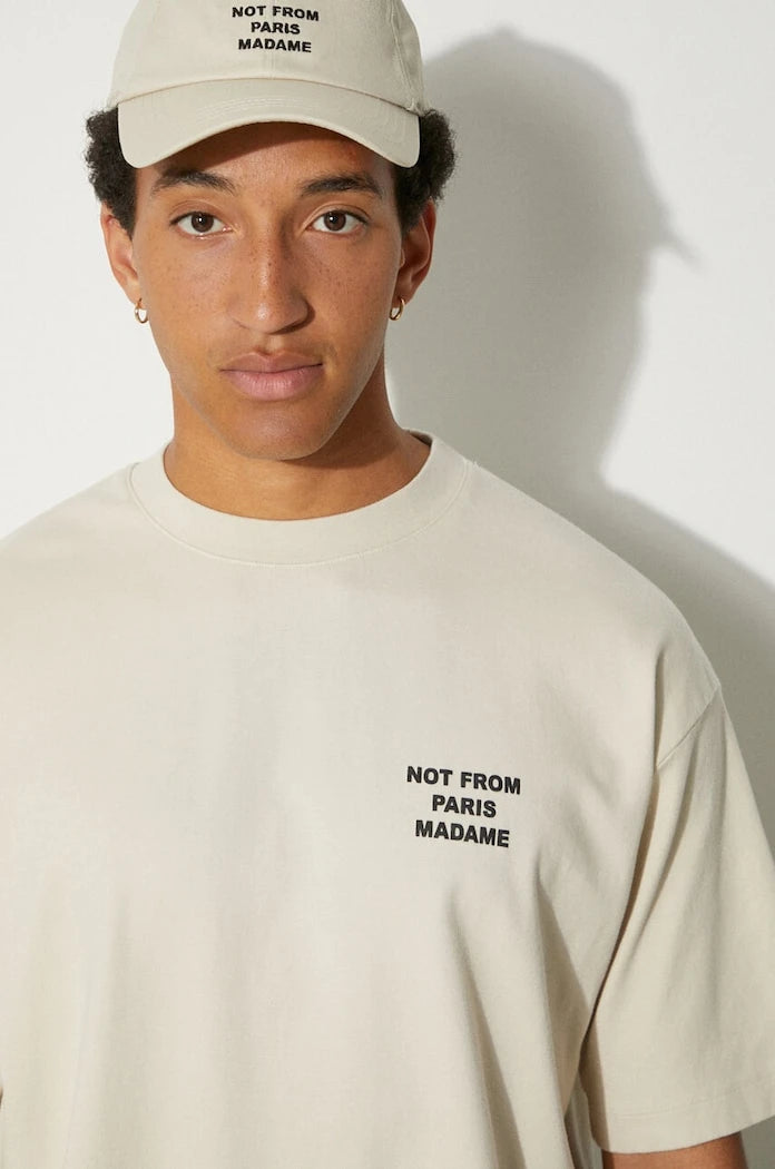 Drôle de Monsieur erkek pamuklu tişört Le T-Shirt Slogan
