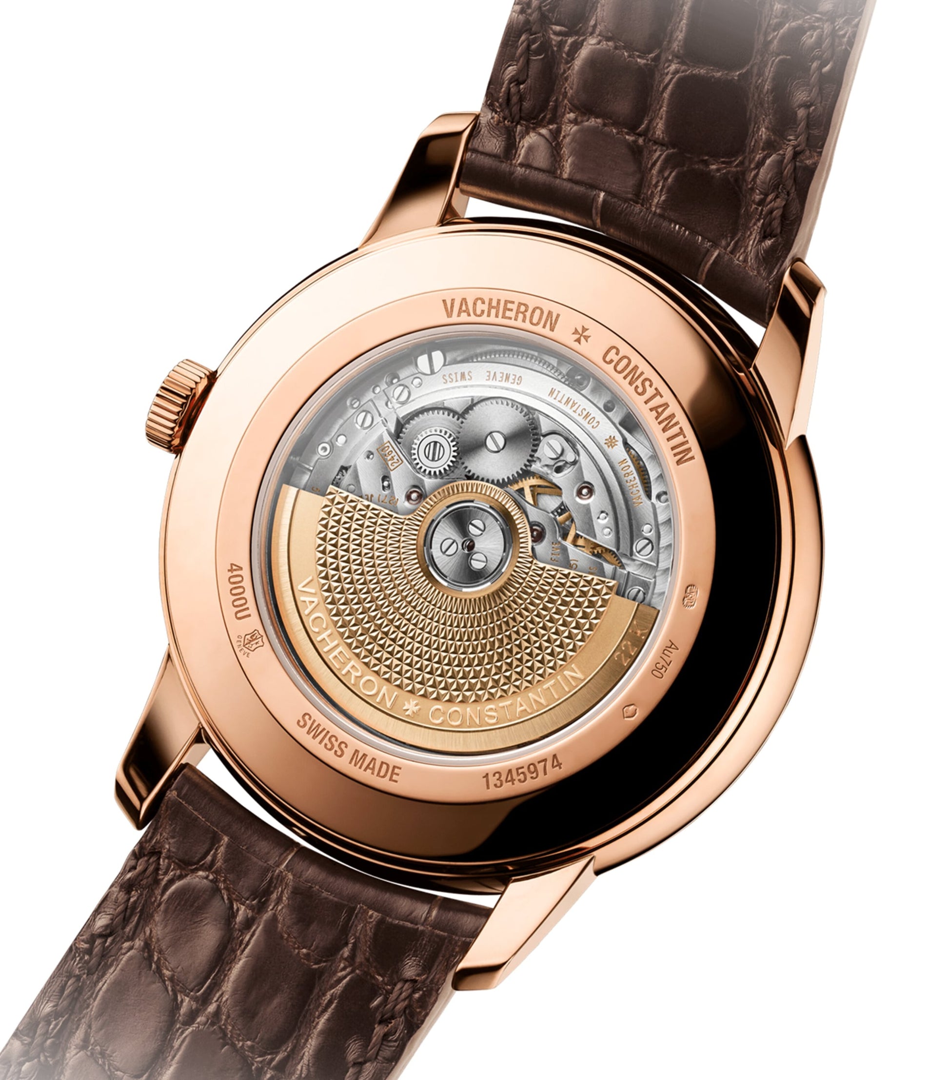 Rose Gold Patrimony Retrograde Day-Date Watch 42.5mm