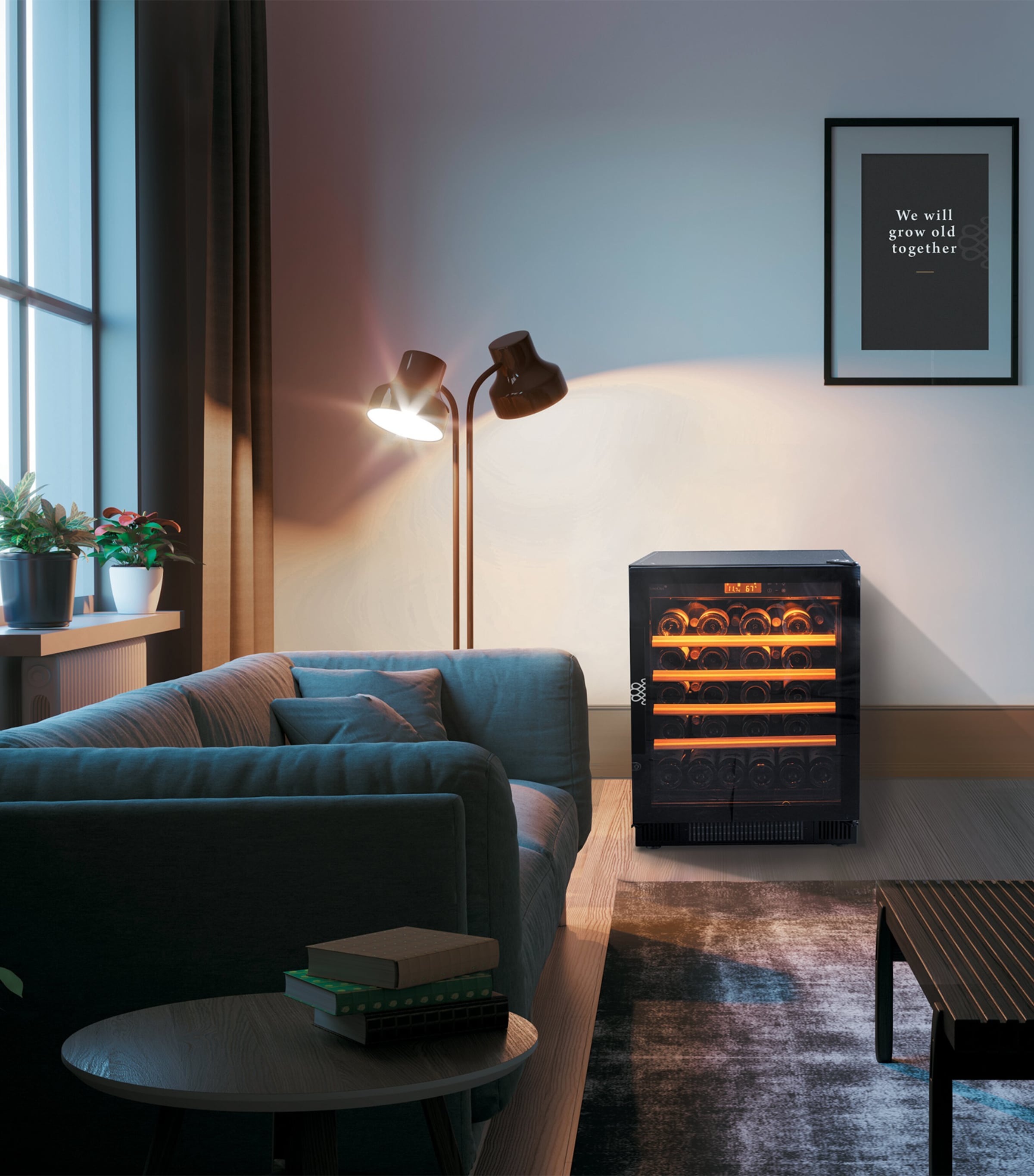 Small Multi-Temperature Compact Wine Cabinet