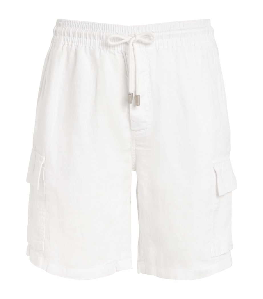Linen Cargo-Pockets Baie Shorts