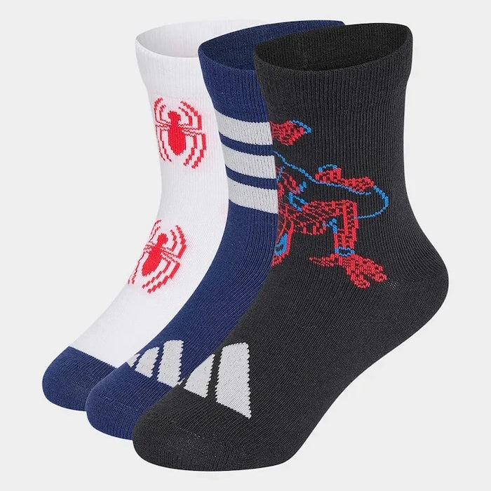 adidas Performance чорапи за деца MARVEL SPIDER-MAN 3 броя