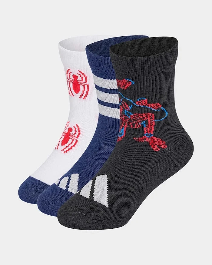 adidas Performance чорапи за деца MARVEL SPIDER-MAN 3 броя