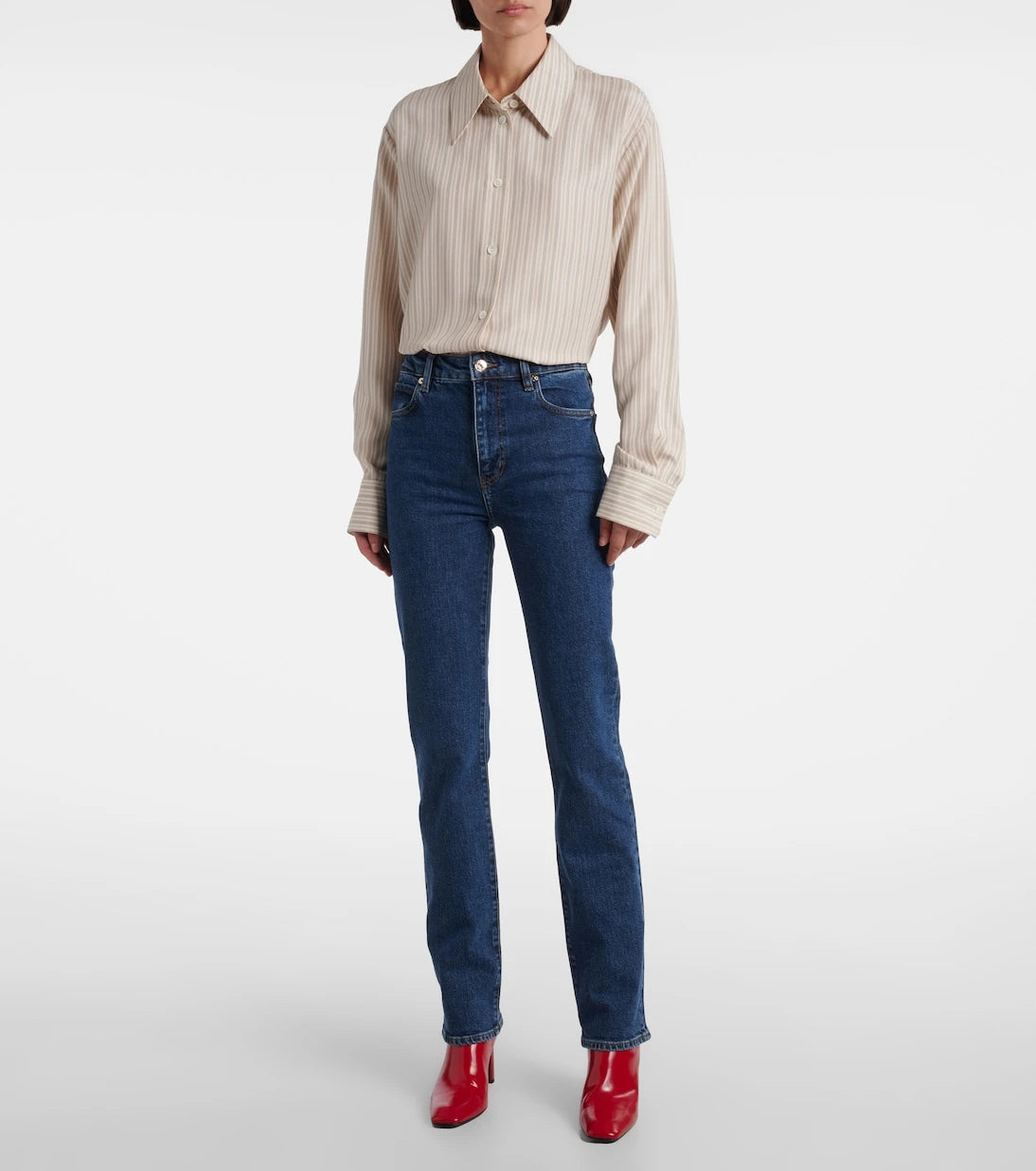 Frame - Ruler high-rise slim jeans