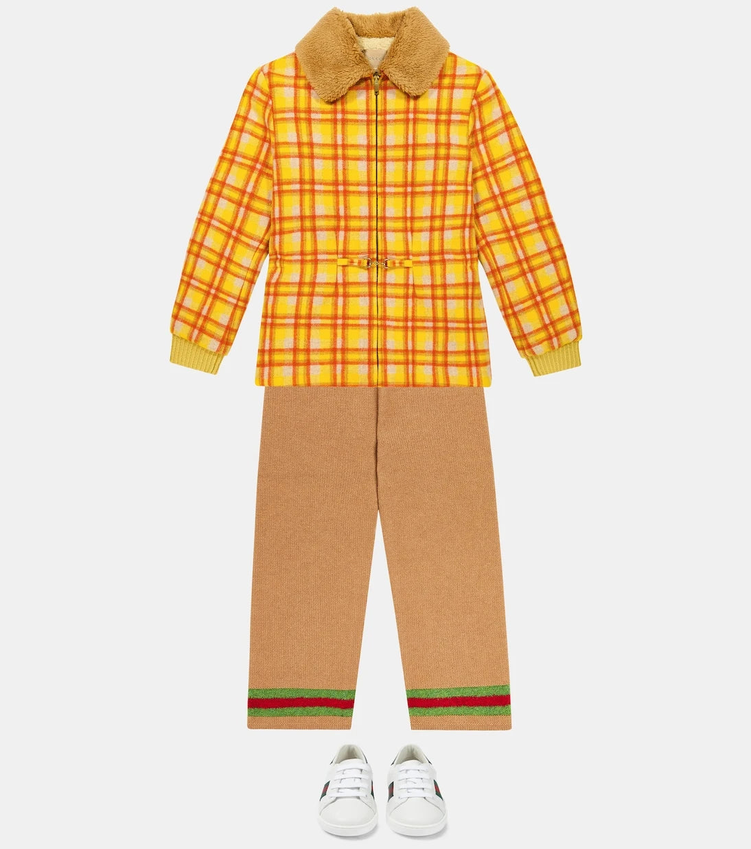 Gucci Kids - حذاء سنيكرز Ace الجلدي