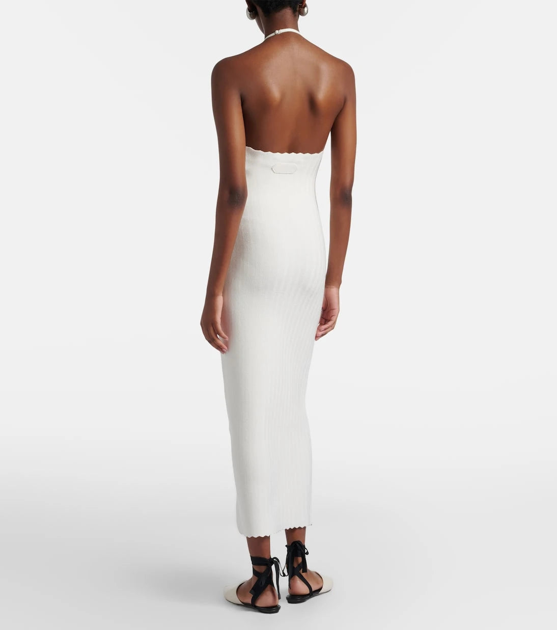 Jacquemus - Tablier knitted midi dress