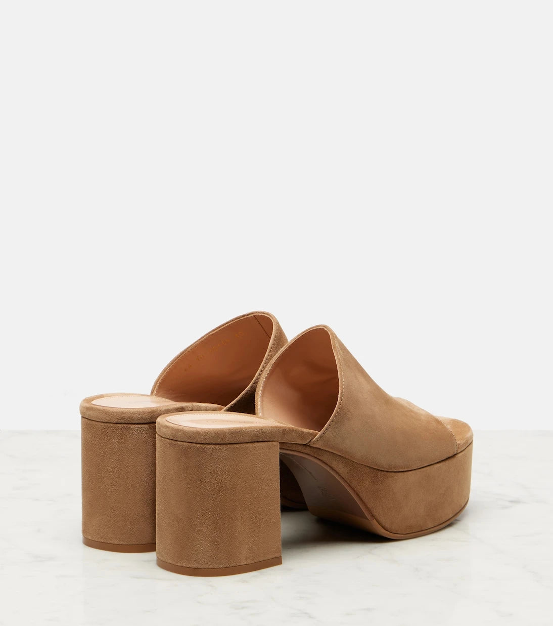 Gianvito Rossi - Suede platform mules