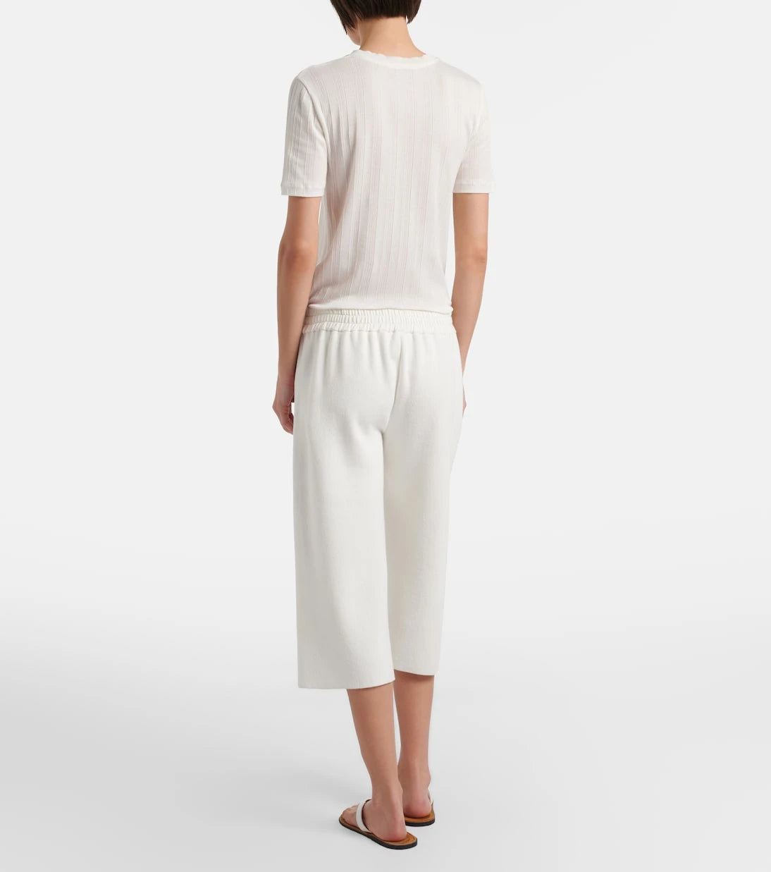 The Row - Ozias cotton and silk cropped sweatpants