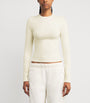 Skims Ivory Cotton Jersey Long-Sleeve T-Shirt