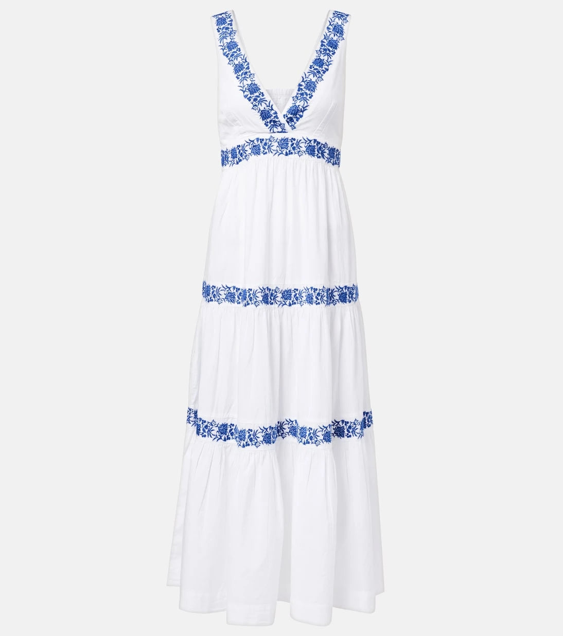 Heidi Klein - Cannes embroidered cotton maxi dress