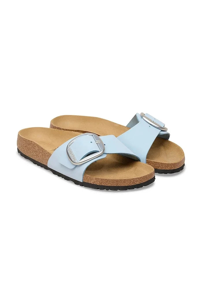 Birkenstock чехли дамски от кожа Madrid Big Buckle