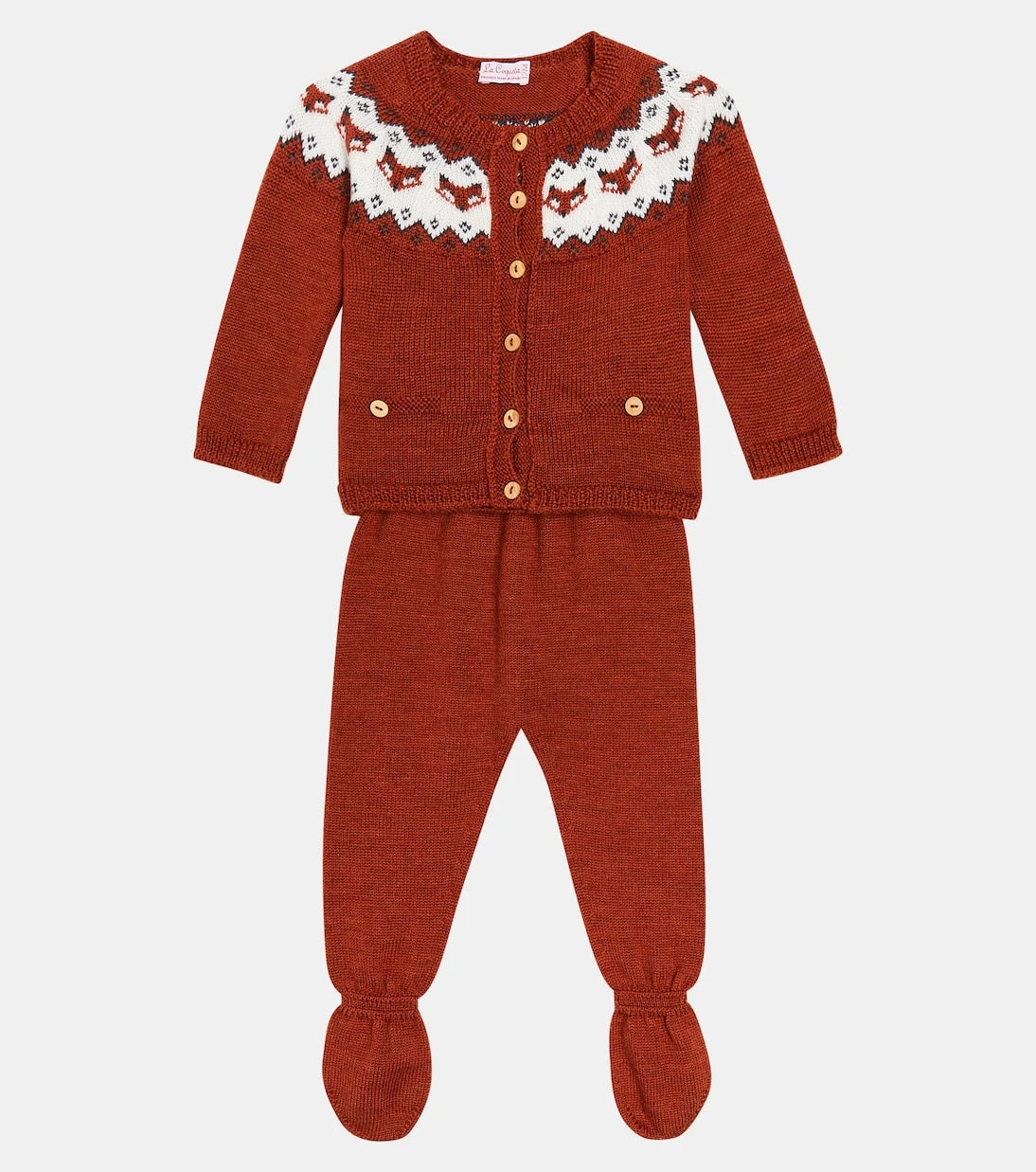 La Coqueta - Baby set of wool jacket and pants