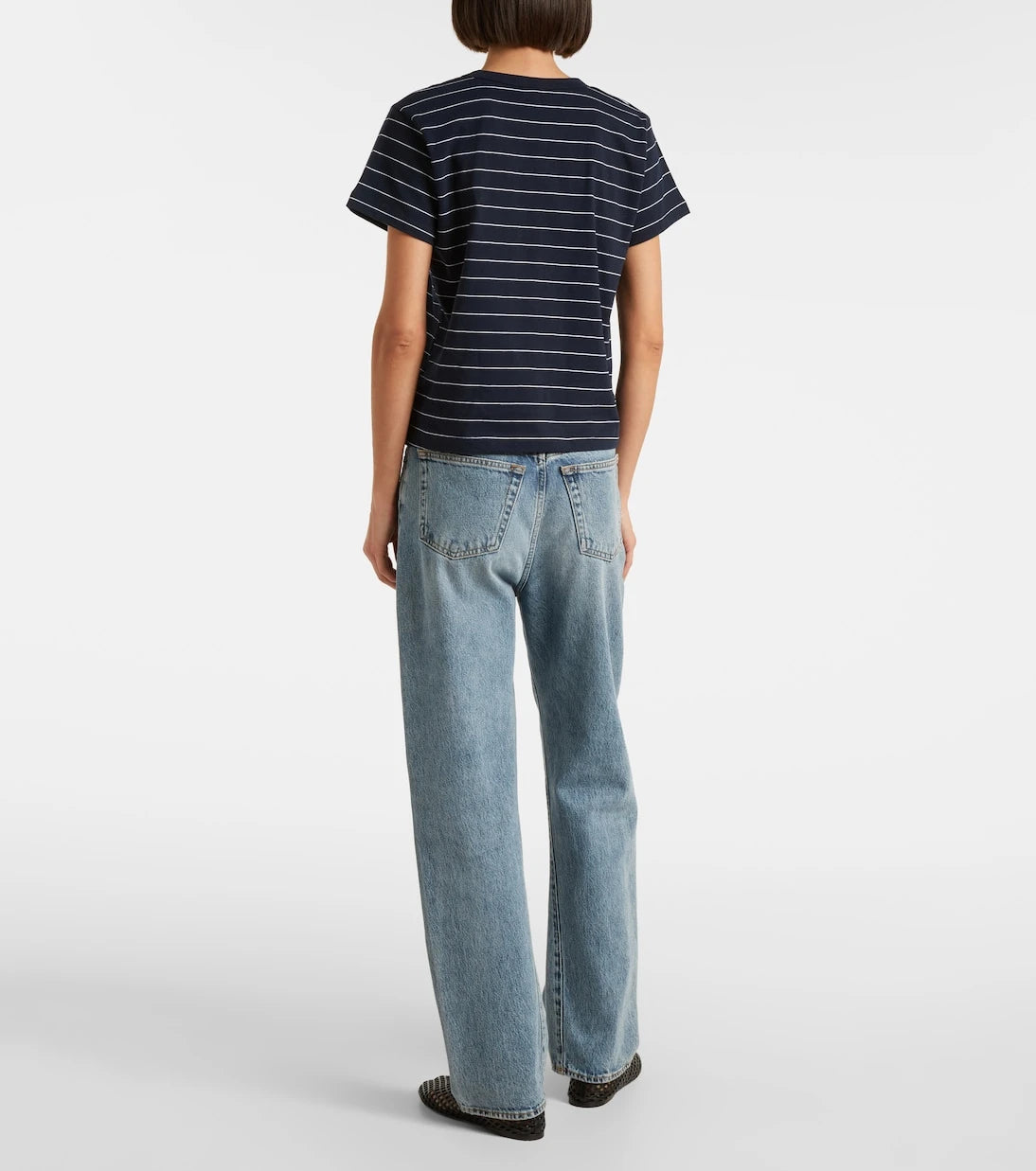 Leset - Margo striped cotton jersey T-shirt