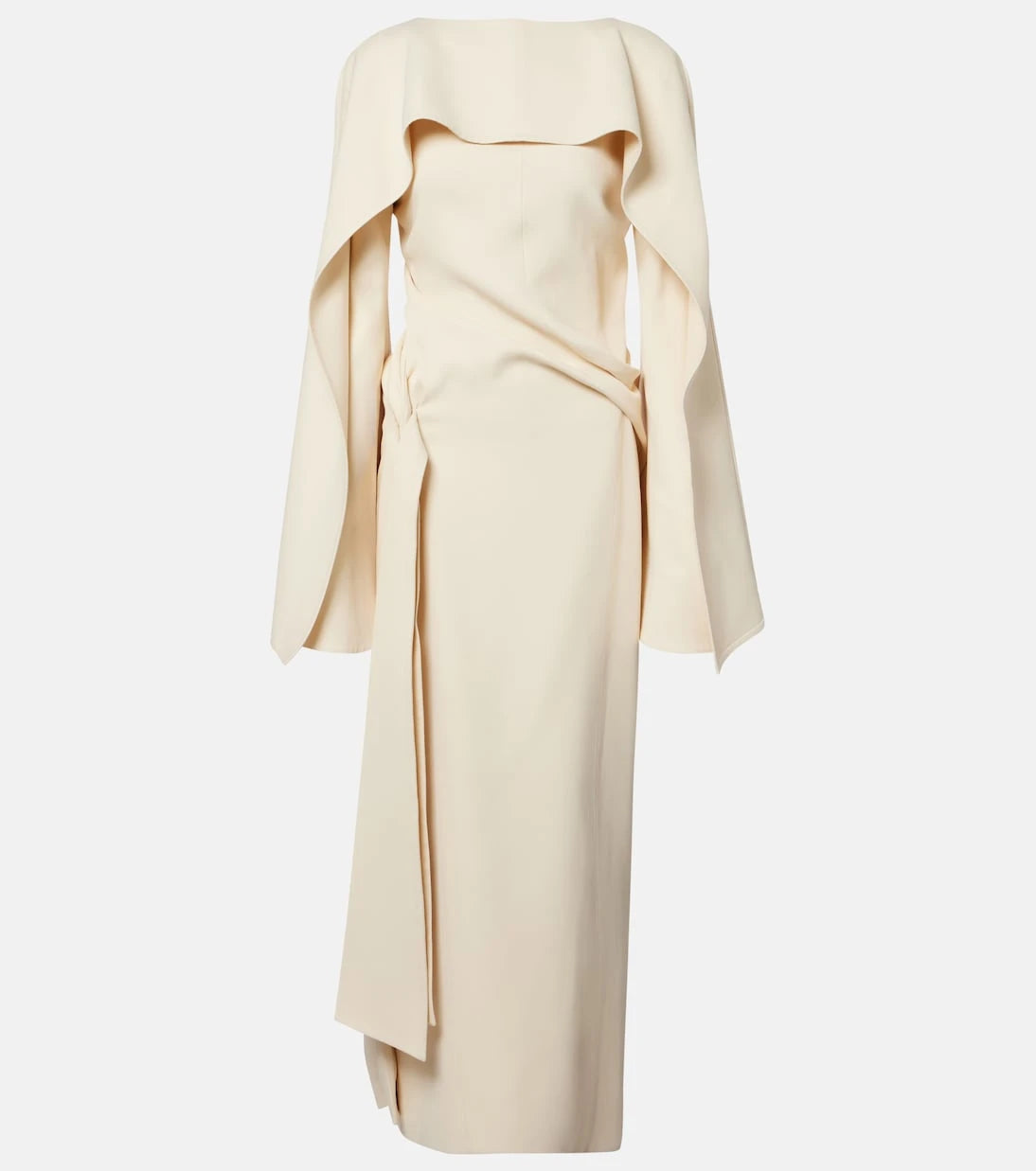 Khaite - Draped crêpe maxi dress