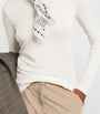 Weekend Max Mara White Crew-Neck Long-Sleeve Top