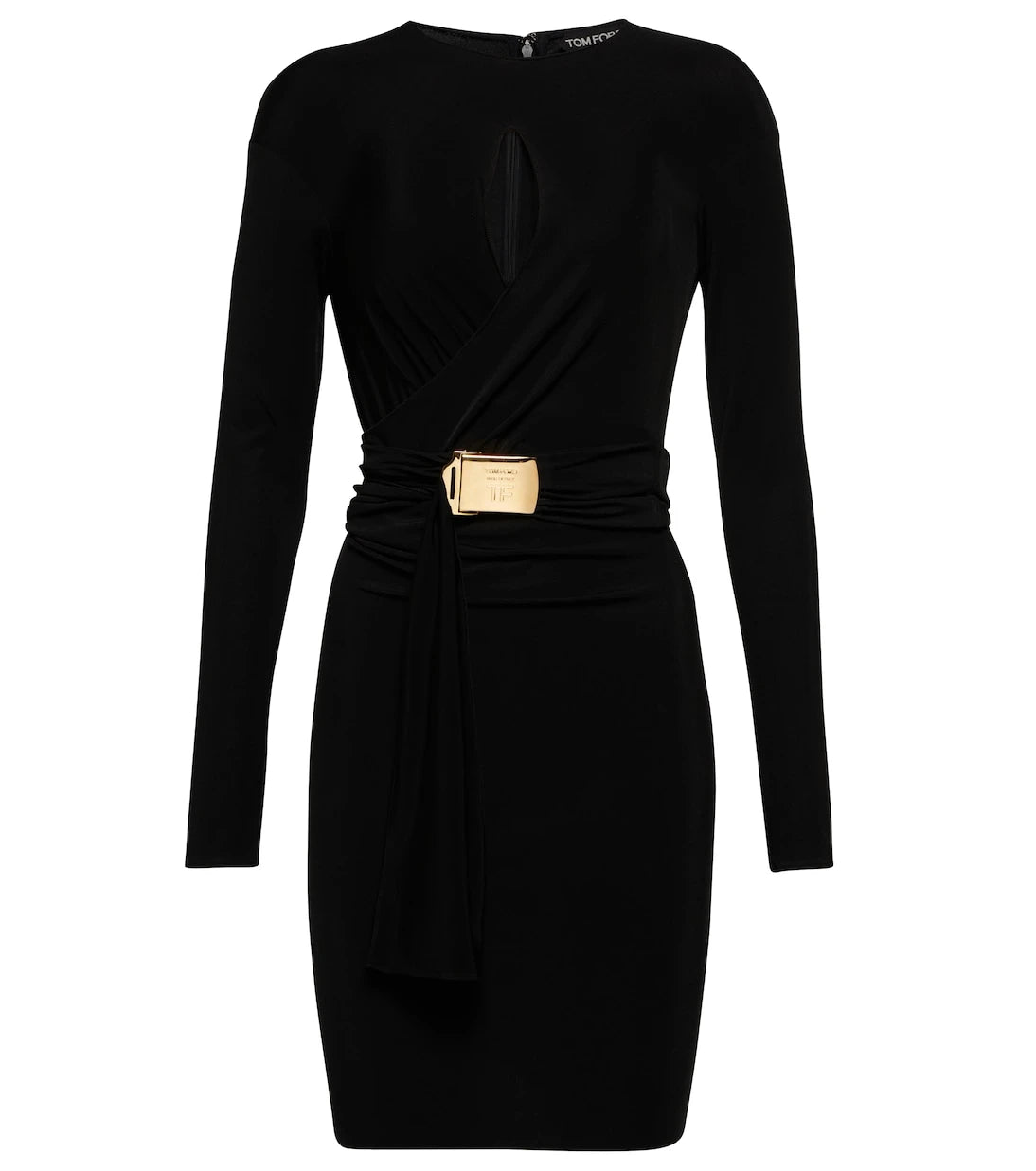 Tom Ford - Belted keyhole jersey minidress