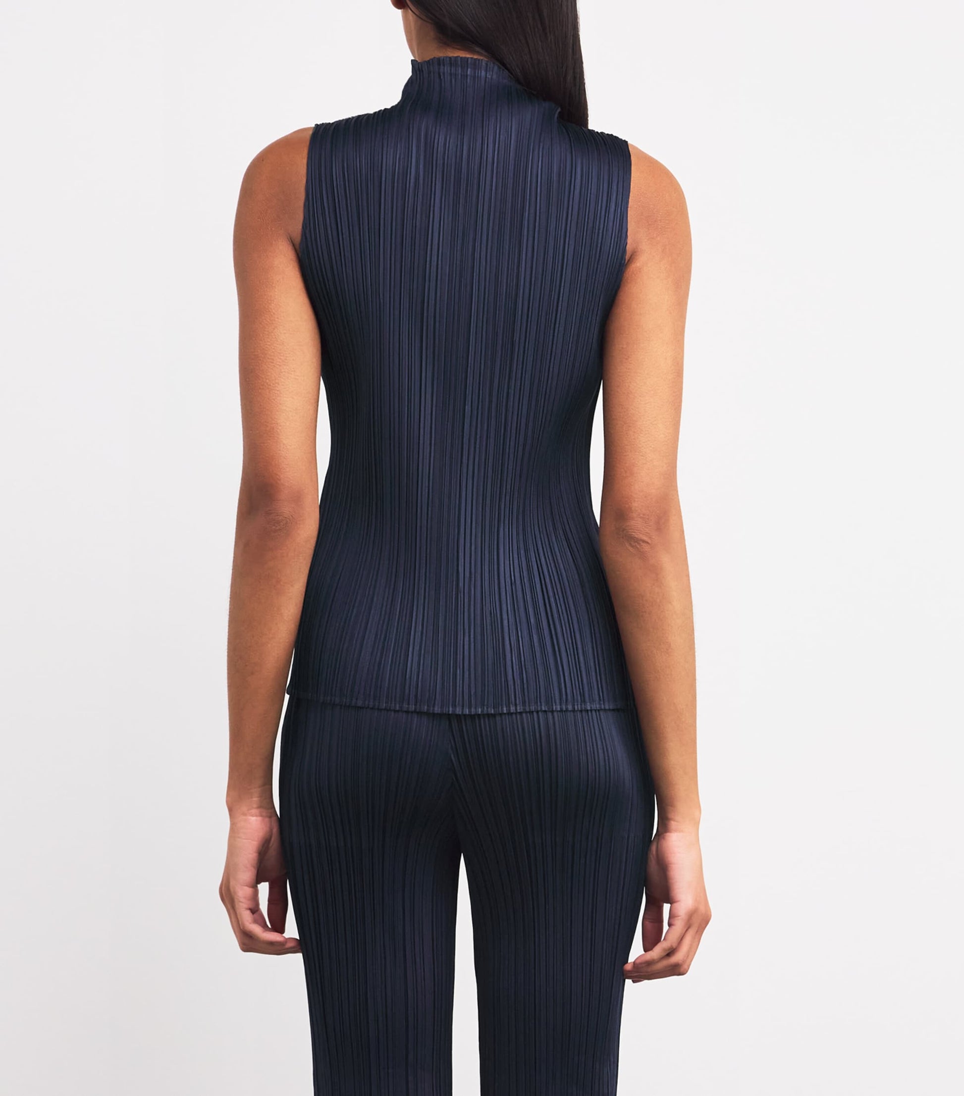 Navy New Colorful Basics 4 Sleeveless Top