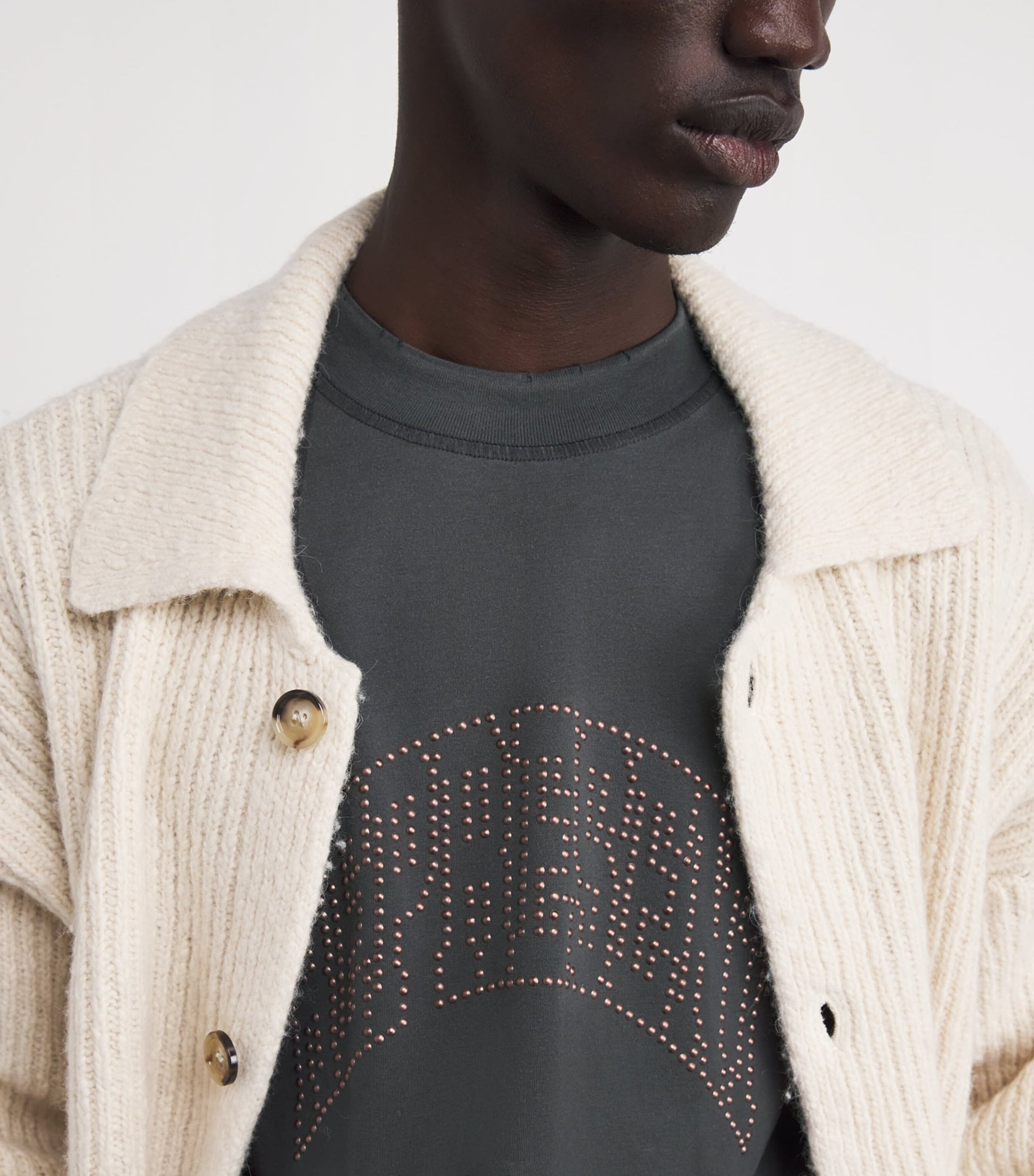 Cotton Embellished Logo T-Shirt