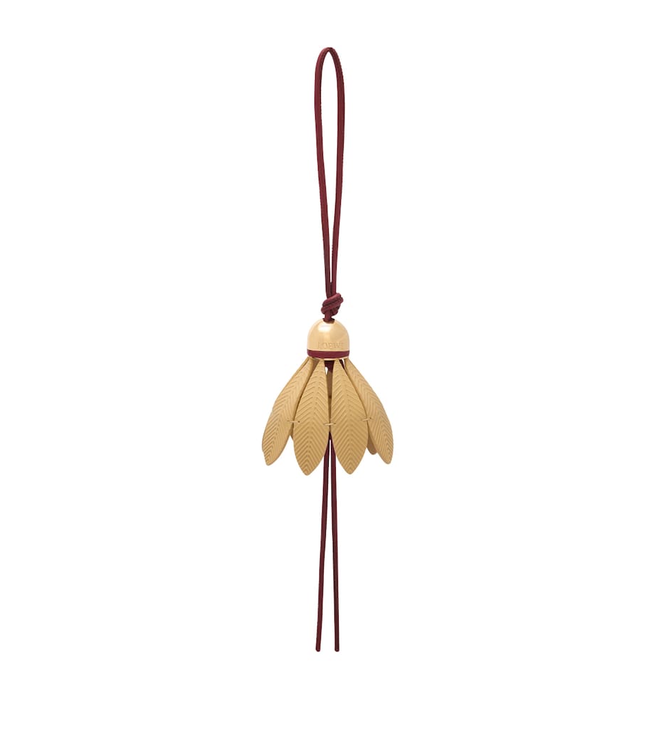 Red Calfskin Badminton Bag Charm