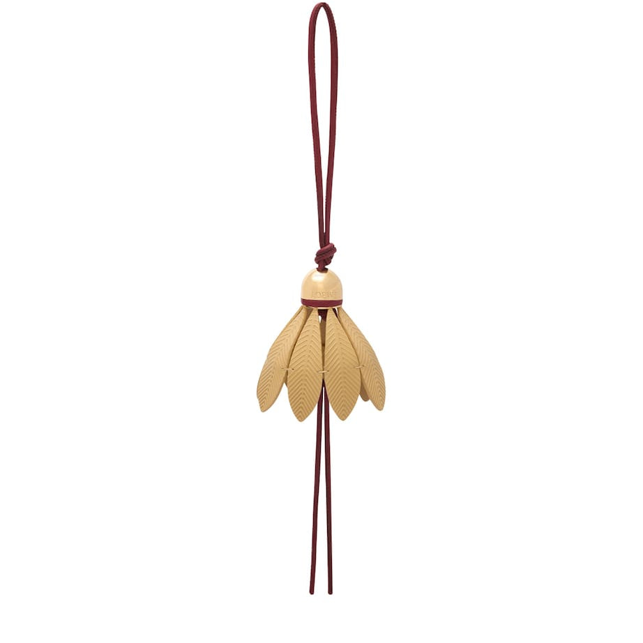 Red Calfskin Badminton Bag Charm