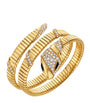 Yellow Gold and Diamond Serpenti Tubogas Bracelet