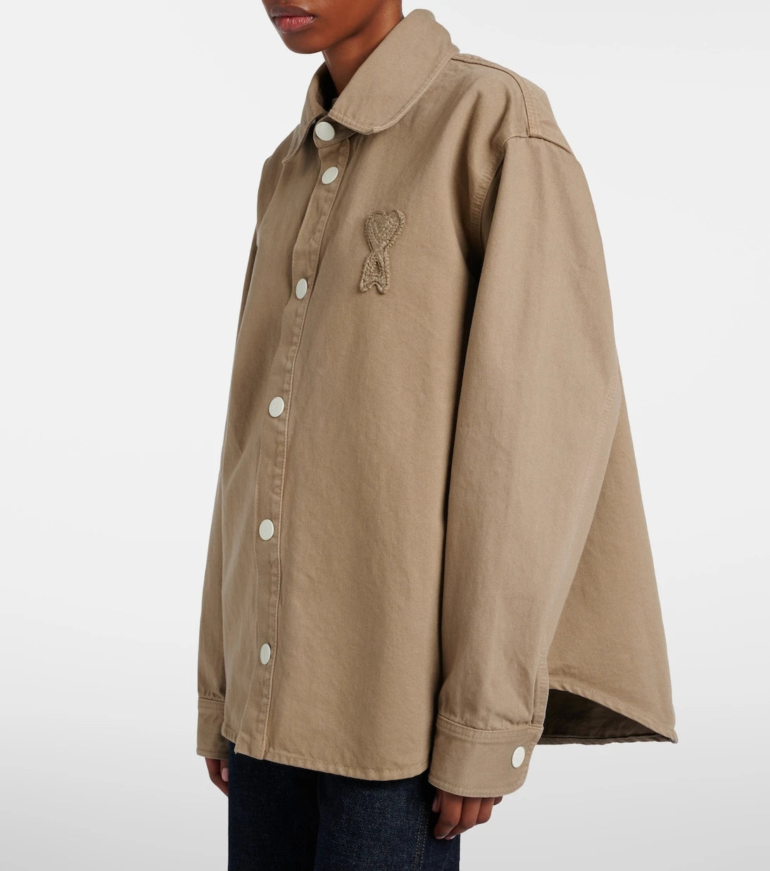 Ami Paris - Ami De Cœur cotton overshirt