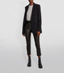 Joseph Black Leather Coleman Trousers