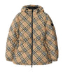 Burberry Beige Quilted Check Puffer Jacket