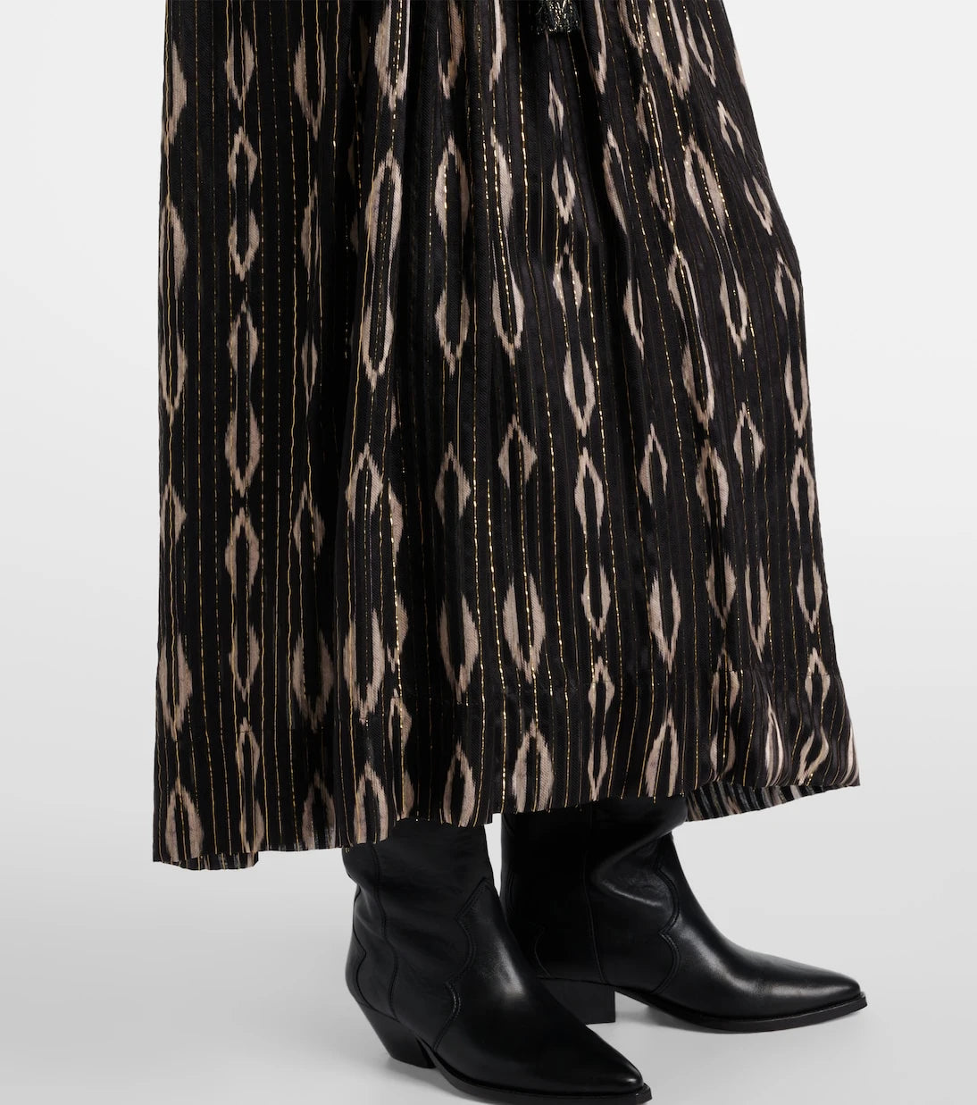 Isabel Marant - Samila pleated printed midi skirt