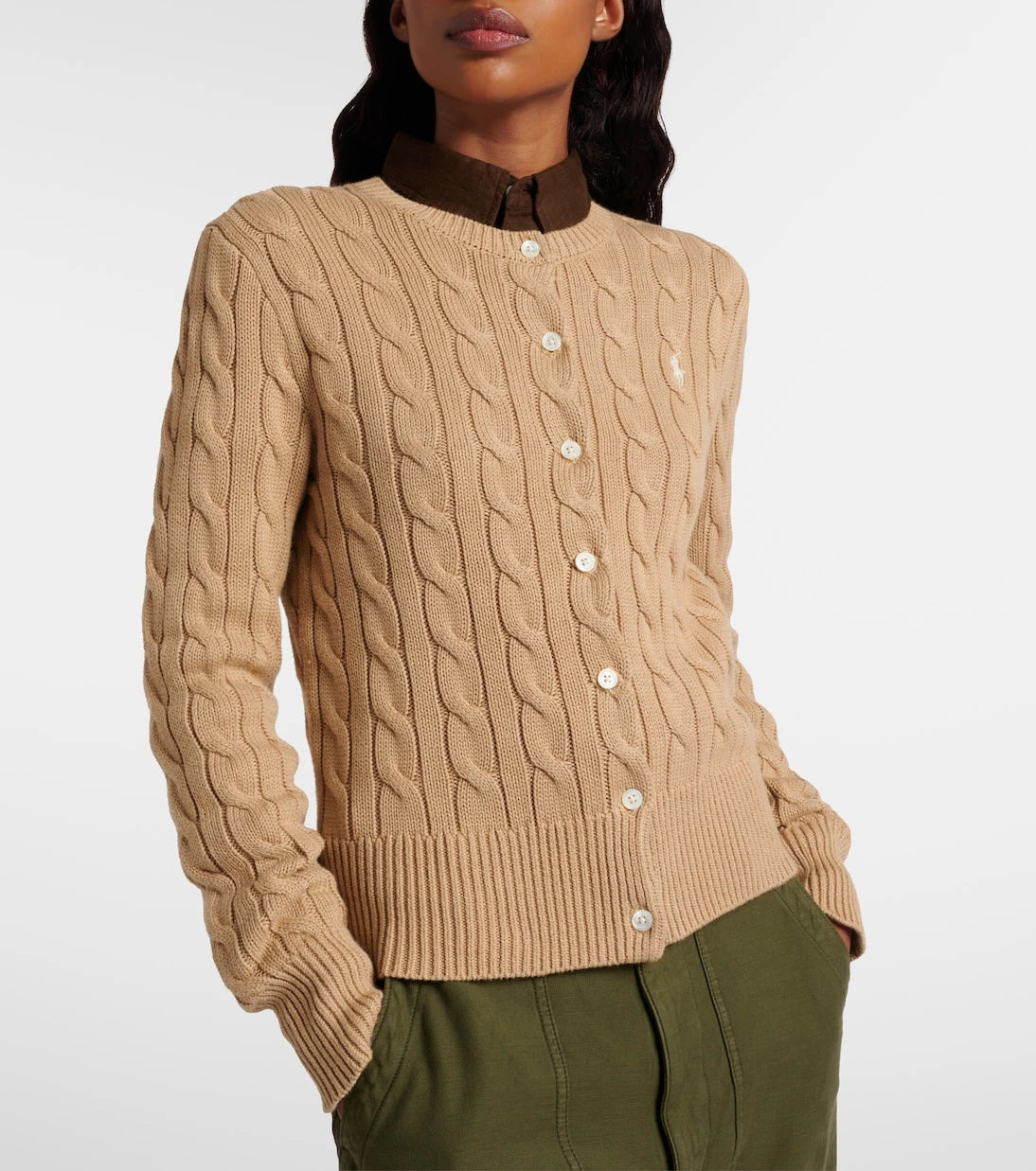 Polo Ralph Lauren - كارديجان قطني محبوك بنمط الكابل