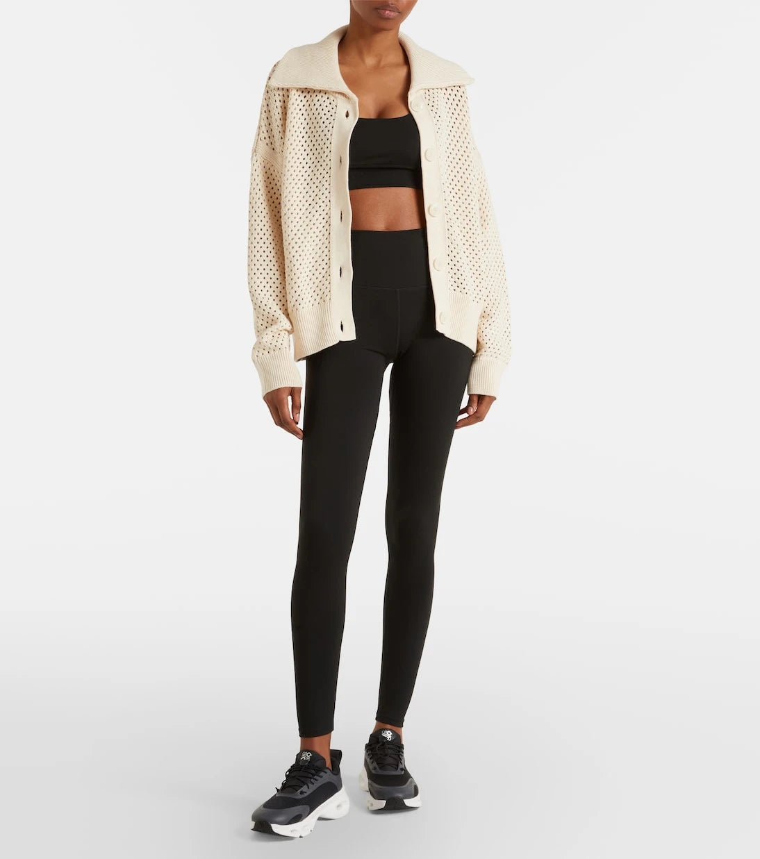 Varley - Myrtle pointelle cotton cardigan
