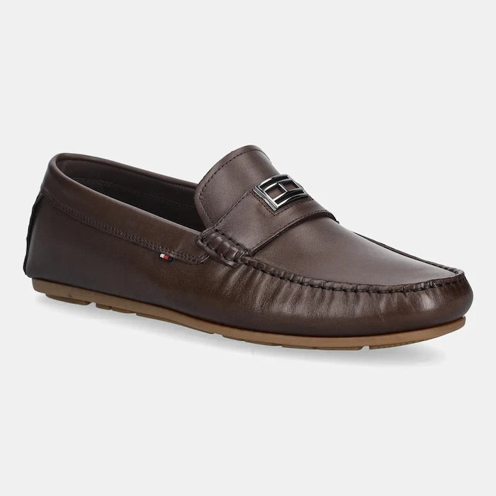 Кожени мокасини Tommy Hilfiger HARDWARE DRIVER SHOE