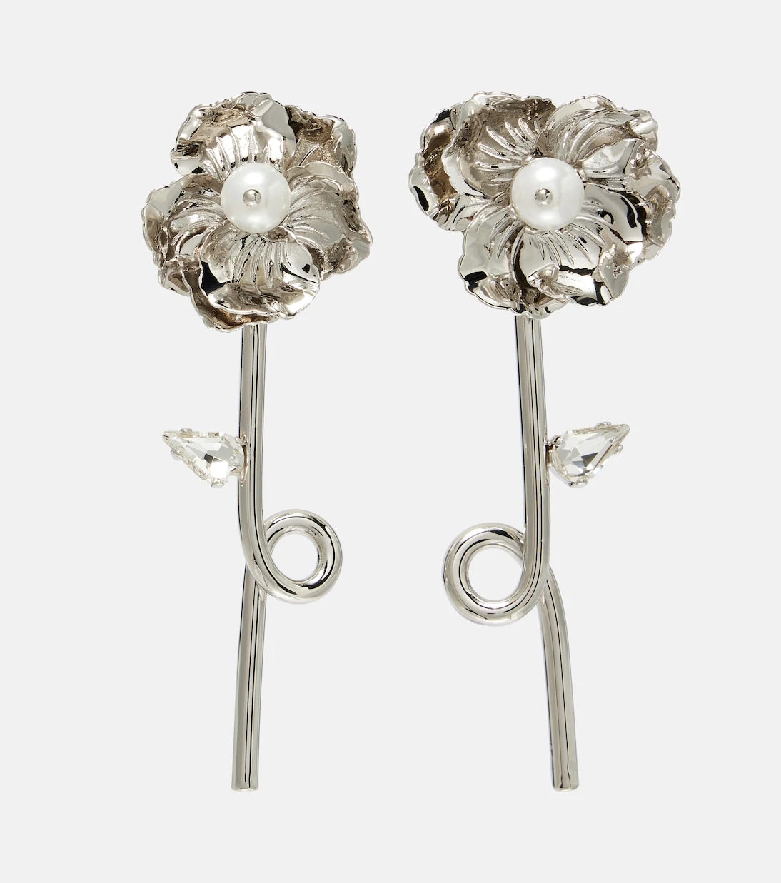 Simone Rocha - Crystal-embellished faux pearl earrings